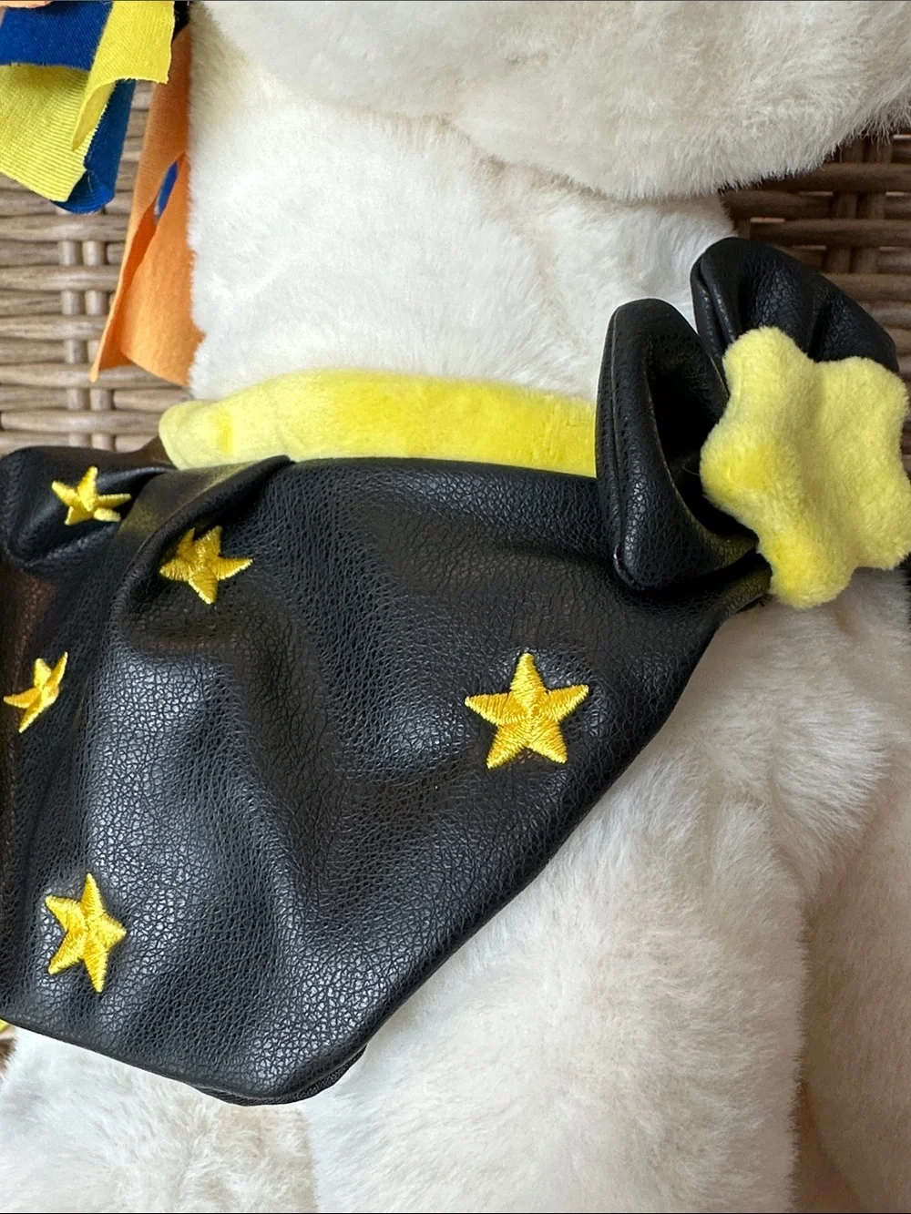 Giggle Scape White Unicorn Witch Costume Plush for Kids - Yellow & Black